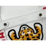 Louis Vuitton LV Unisex Tote Journey White Cowhide Leather Textile Lining - Image 9