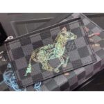 Louis Vuitton LV Unisex Trio Messenger Damier Graphite Coated Canvas Cowhide Leather – Image 6