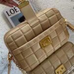 Louis Vuitton LV Women Troca MM Handbag Beige Damier Quilt Lambskin Calfskin – Image 3