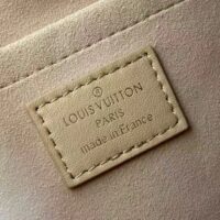 Louis Vuitton LV Unisex Troca MM Handbag Beige Damier Quilt Lambskin Calfskin (4)