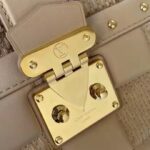 Louis Vuitton LV Women Troca MM Handbag Beige Damier Quilt Lambskin Calfskin – Image 8