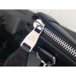 Louis Vuitton LV Unisex Vertical Tote Black Taiga Cowhide Leather Textile Lining - Image 9