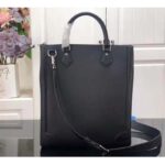 Louis Vuitton LV Unisex Vertical Tote Black Taiga Cowhide Leather Textile Lining - Image 2