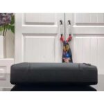 Louis Vuitton LV Unisex Vertical Tote Black Taiga Cowhide Leather Textile Lining - Image 5