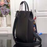 Louis Vuitton LV Unisex Vertical Tote Black Taiga Cowhide Leather Textile Lining - Image 4