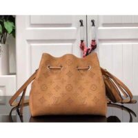 Louis Vuitton LV Women Bella Bucket Bag Mahina Arizona Brown Calfskin Calf Monogram (11)