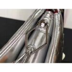 Louis Vuitton LV Women Coussin BB Handbag Silver Monogram Embossed Puffy Lambskin - immagine 6