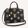 Louis Vuitton LV Women Grand Palais Tote Bag Black Monogram Embossed Grained Cowhide
