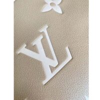 Louis Vuitton LV Women Grand Palais Tote Bag Dove Monogram Embossed Grained Cowhide (10)