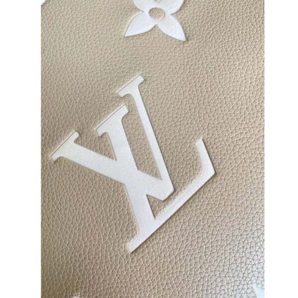Louis Vuitton LV Women Grand Palais Tote Bag Dove Monogram Embossed Grained Cowhide (3)
