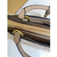 Louis Vuitton LV Women Grand Palais Tote Bag Dove Monogram Embossed Grained Cowhide (10)