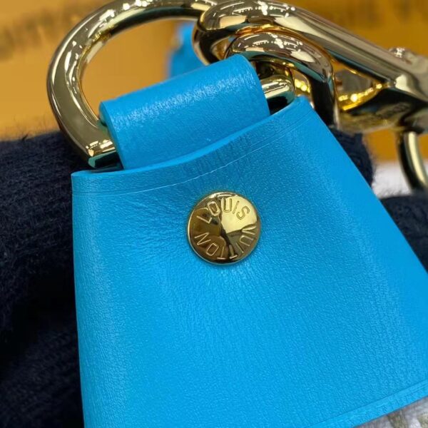 Louis Vuitton LV Women Loop Ecru Blue Since 1854 Jacquard Textile Cowhide Leather (13)