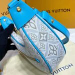 Louis Vuitton LV Women Loop Ecru Blue Since 1854 Jacquard Textile Cowhide Leather - immagine 10