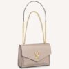 Louis Vuitton LV Women Mylockme Chain Bag Beige Soft Grained Calfskin Turn Lock
