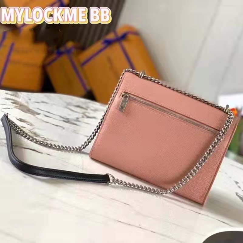 Louis Vuitton MyLockMe Chain Bag (Chataigne), Luxury, Bags & Wallets on  Carousell