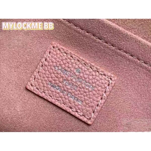 Louis Vuitton LV Women Mylockme Chain Bag Chataigne Brown Soft Grained Calfskin (10)