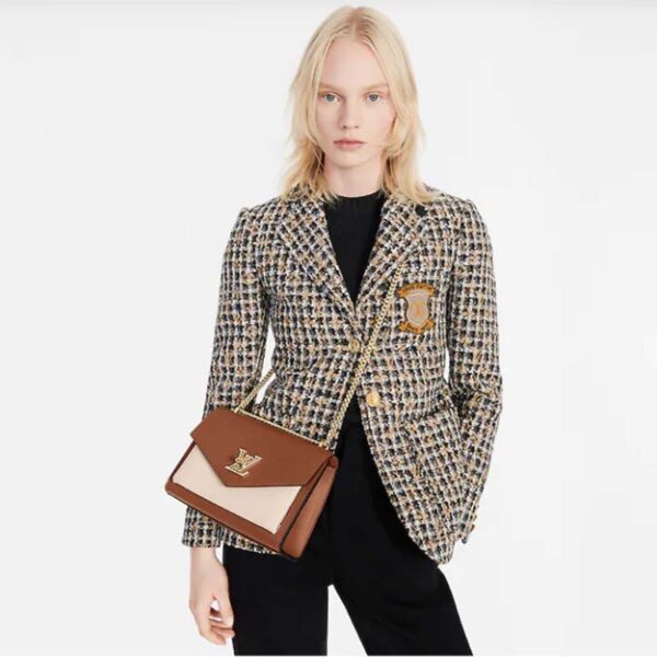 Louis Vuitton LV Women Mylockme Chain Bag Chataigne Brown Soft Grained Calfskin (5)