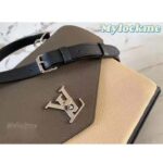 Louis Vuitton LV Women Mylockme Chain Bag Smokey Brown Soft Grained Calfskin - Image 8