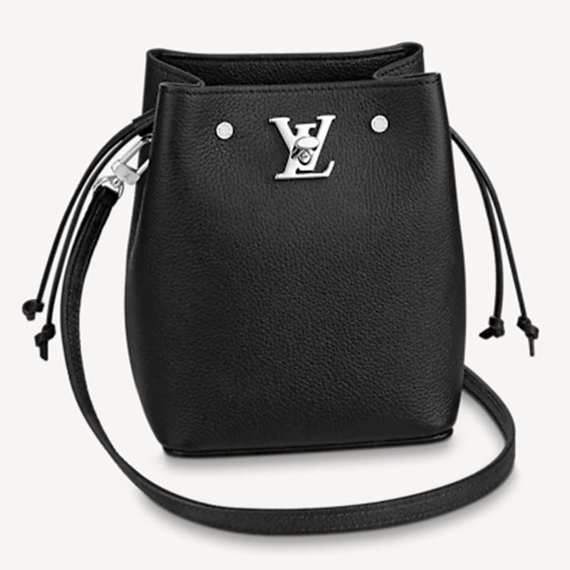 Louis Vuitton Lockme Bucket Black Calf