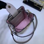 Louis Vuitton LV Women Nano Lockme Bucket Bag Greige Beige Grained Calf - Image 9