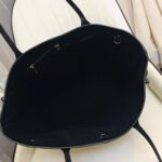 Louis Vuitton LV Women Neverfull MM Tote Black Pink Grained Cowhide Leather - Bild 10