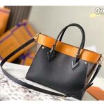 Louis Vuitton LV Women On My Side MM Tote Black Twist Calfskin Monogram - Image 4