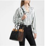 Louis Vuitton LV Women On My Side MM Tote Black Twist Calfskin Monogram - Image 15