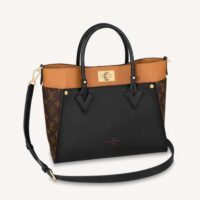 Louis Vuitton LV Women On My Side MM Tote Black Twist Calfskin Monogram (5)