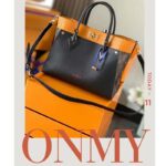 Louis Vuitton LV Women On My Side MM Tote Black Twist Calfskin Monogram - Image 2