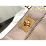 Louis Vuitton LV Women On My Side MM Tote Greige Calfskin Monogram Canvas - Image 9