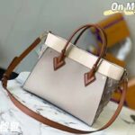 Louis Vuitton LV Women On My Side MM Tote Grey Twist Calfskin Monogram Nappa - Image 2