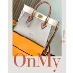 Louis Vuitton LV Women On My Side MM Tote Grey Twist Calfskin Monogram Nappa - Image 4