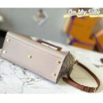 Louis Vuitton LV Women On My Side MM Tote Grey Twist Calfskin Monogram Nappa - Image 8