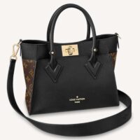 Louis Vuitton LV Women On My Side PM Handbag Black Monogram Coated Canvas Calf (2)