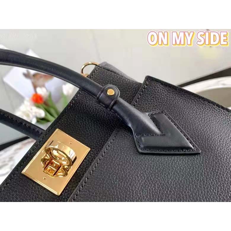 Louis Vuitton On My Side PM 2WAY Bag M57728 Monogram Calfskin Noir Black  TGIS