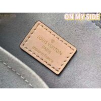Louis Vuitton LV Women On My Side PM Handbag Greige Monogram Coated Canvas Calf (1)