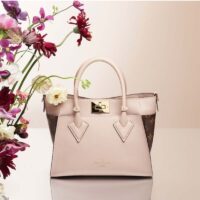 Louis Vuitton LV Women On My Side PM Handbag Greige Monogram Coated Canvas Calf (1)
