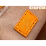 Louis Vuitton LV Women On My Side PM Handbag Orange Monogram Coated Canvas Calf - Image 10