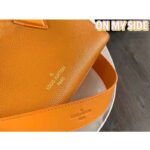 Louis Vuitton LV Women On My Side PM Handbag Orange Monogram Coated Canvas Calf - Image 9