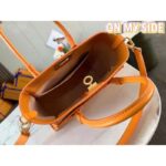 Louis Vuitton LV Women On My Side PM Handbag Orange Monogram Coated Canvas Calf - Image 5