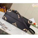 Louis Vuitton LV Women Onthego PM Tote Black Embossed Grained Cowhide Leather - Image 7