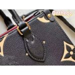 Louis Vuitton LV Women Onthego PM Tote Black Embossed Grained Cowhide Leather - Image 8