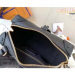 Louis Vuitton LV Women Petite Malle Souple Black Embossed Grained Cowhide Leather - Image 7