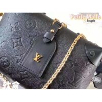 Louis Vuitton LV Women Petite Malle Souple Black Embossed Grained Cowhide Leather (10)