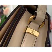 Louis Vuitton LV Women Pont 9 Handbag Cream Smooth Calfskin Cowhide Leather (4)