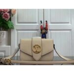 Louis Vuitton LV Women Pont 9 Handbag Cream Smooth Calfskin Cowhide Leather - immagine 2