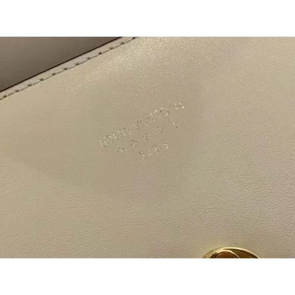 Louis Vuitton LV Women Pont 9 Handbag Cream Smooth Calfskin Cowhide Leather (3)