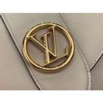 Louis Vuitton LV Women Pont 9 Handbag Cream Smooth Calfskin Cowhide Leather - immagine 8