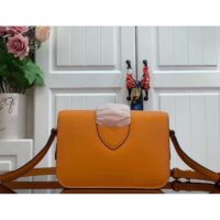 Louis Vuitton LV Women Pont 9 Soft PM Handbag Yellow Grained Calfskin Cowhide (6)