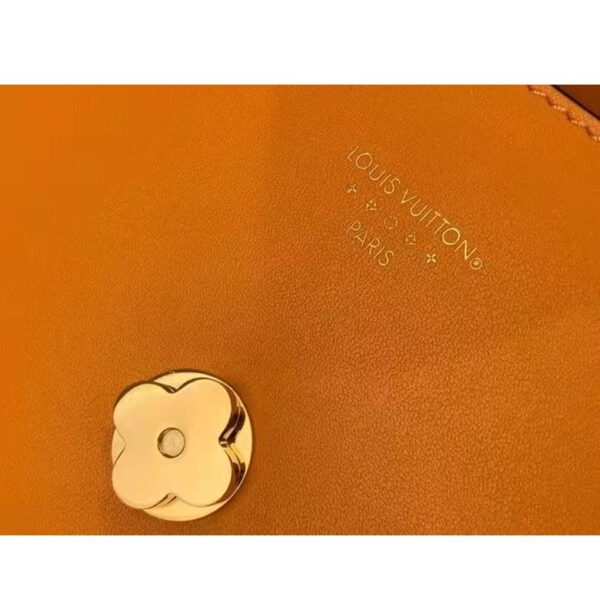 Louis Vuitton LV Women Pont 9 Soft PM Handbag Yellow Grained Calfskin Cowhide (4)